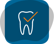 Tooth with checkmark icon